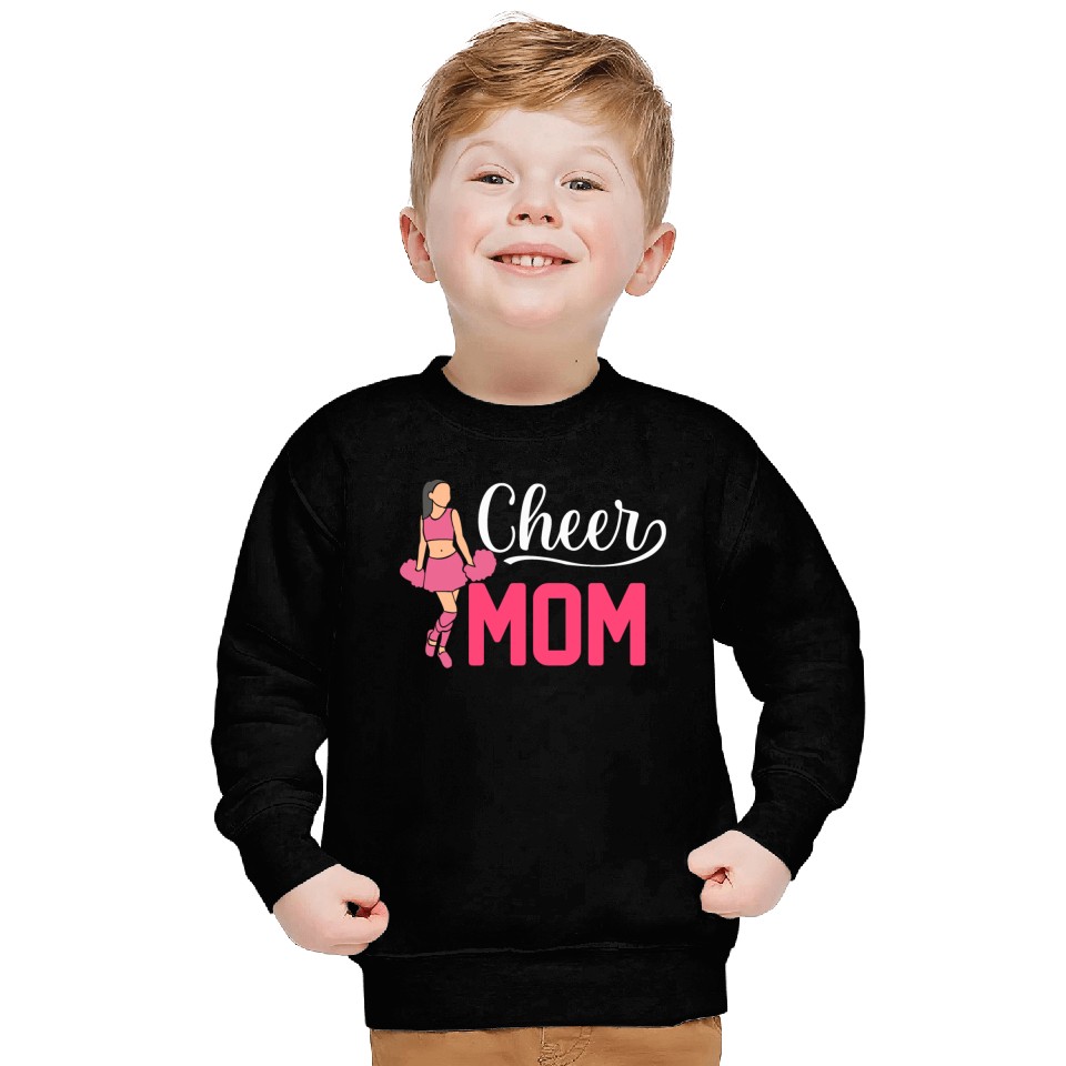 Womens Cheer Mom Gymnastics Cheerleading Mom Squad Sweatshirts