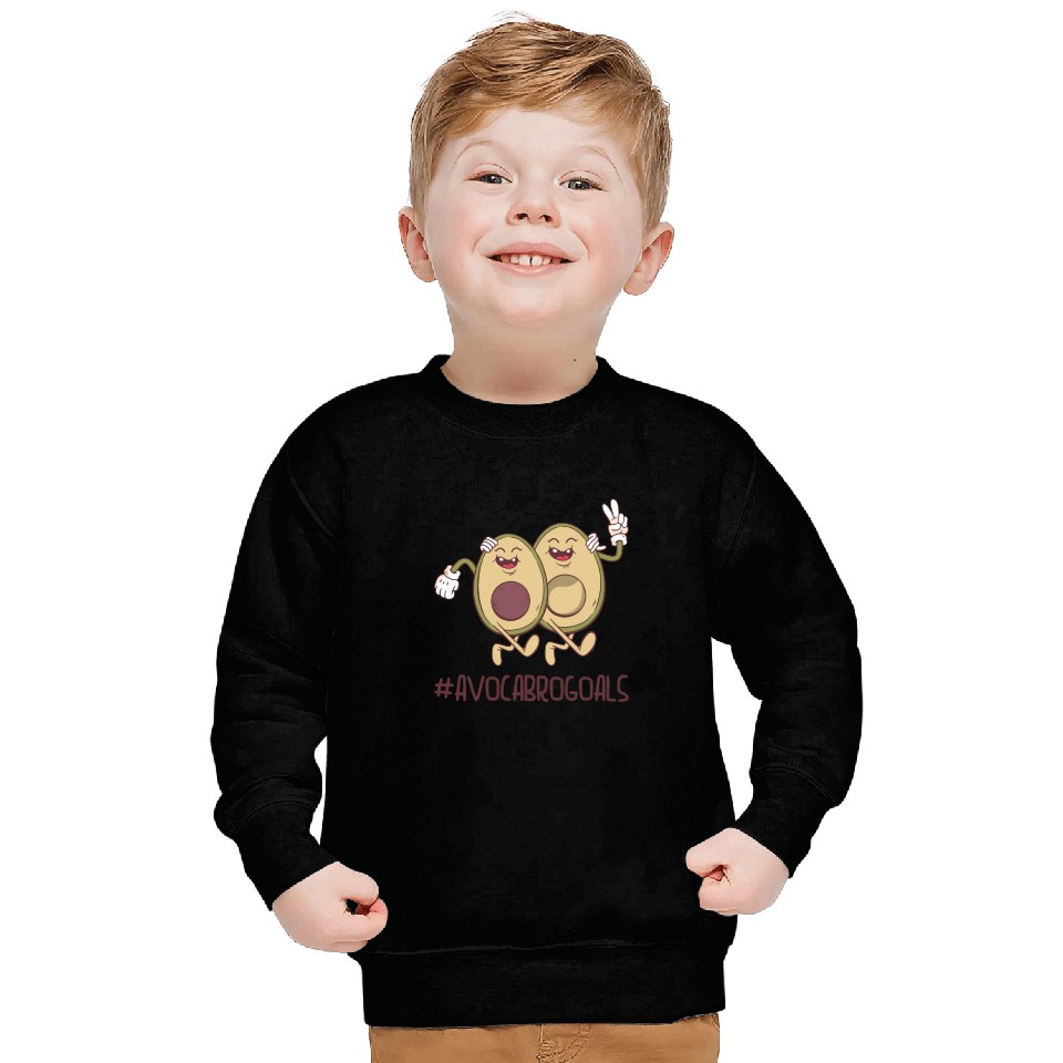 Sibling Big Brother Avocado Goals Hilarious Puns Sweatshirts