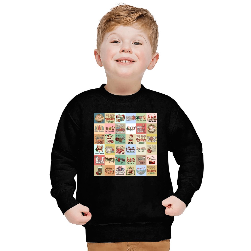 Christmas Patchwork Vintage Pattern Sweatshirts