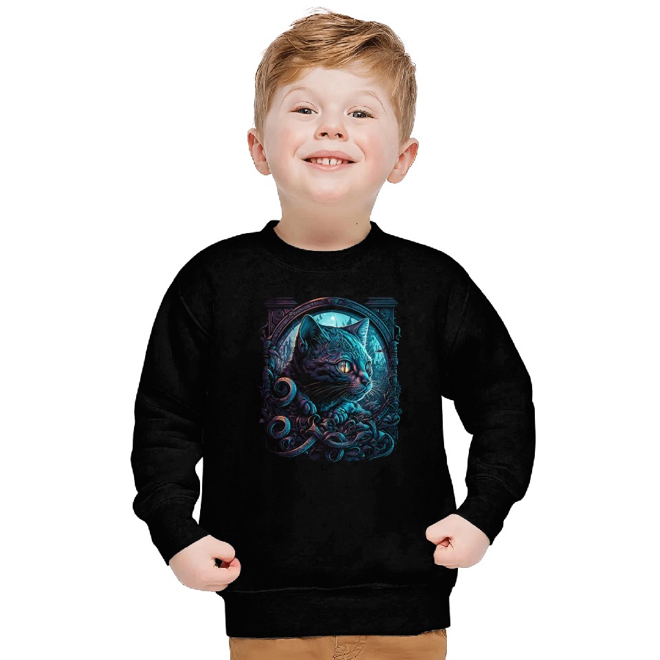 Midnight Kitty Sweatshirts