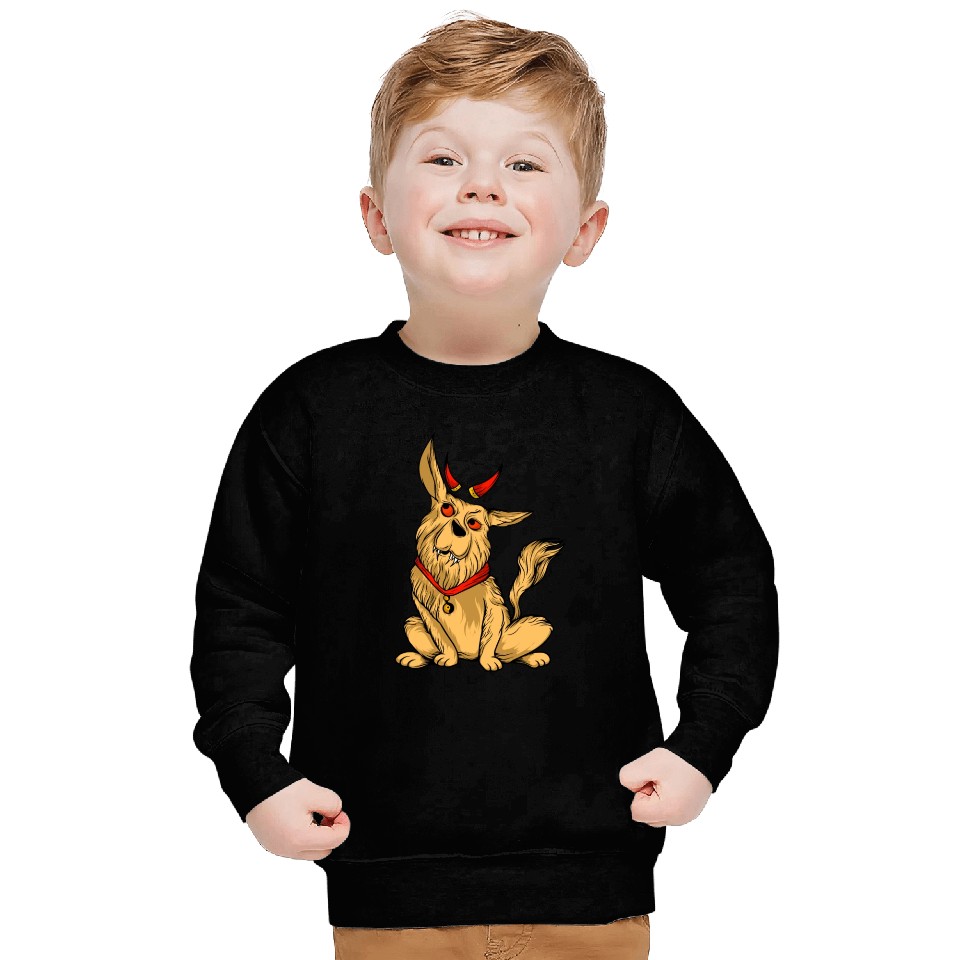 Scary Devil Dog Owners Pet Lover Gift Ideas Sweatshirts