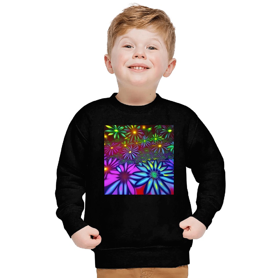 Psychedelic flowers Sweatshirts
