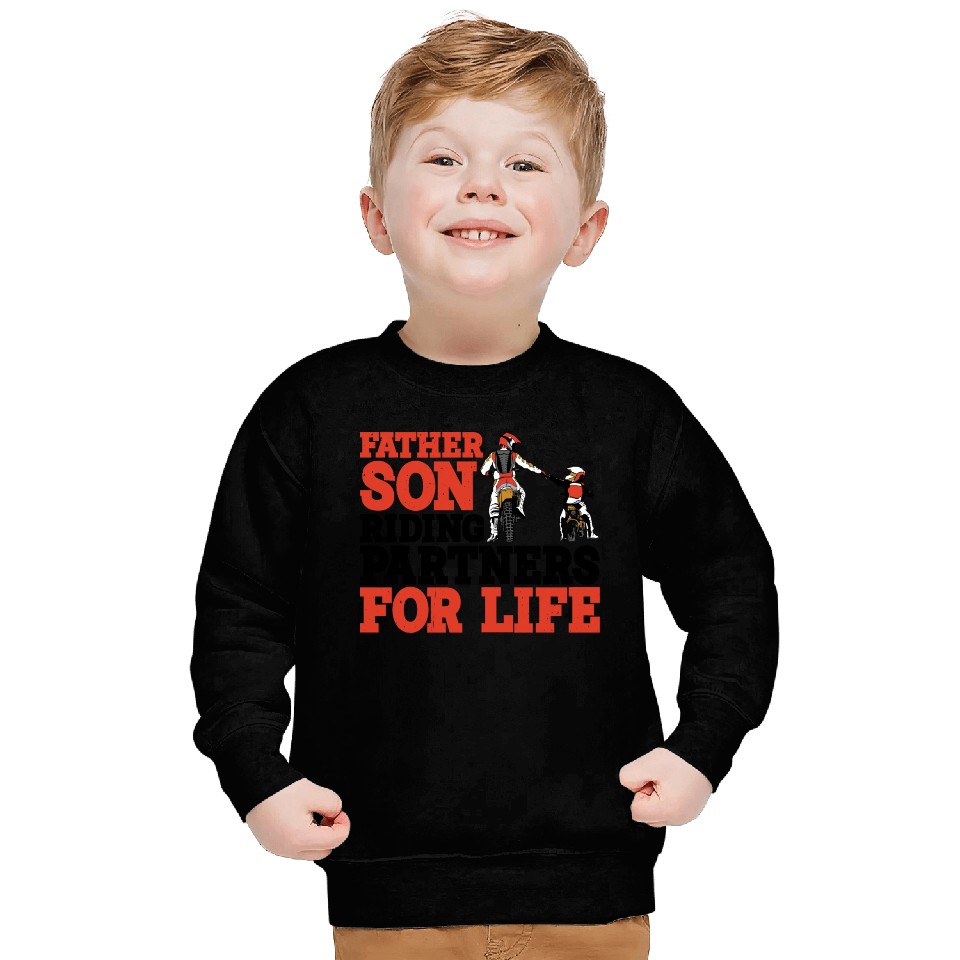 Father Son, Riding Partners For Life 3 Sweatshirts