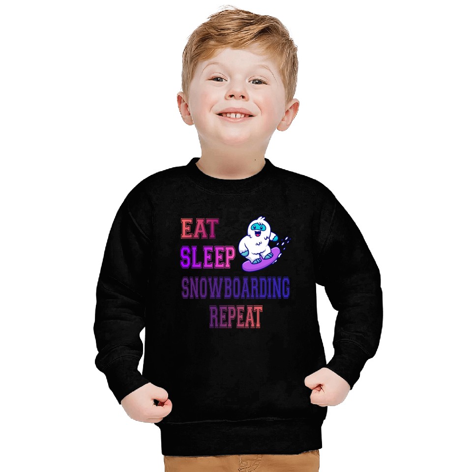 Eat sleep snowboarding repeat Sweatshirts