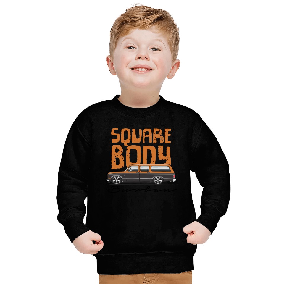 square Burnt Orange Sweatshirts