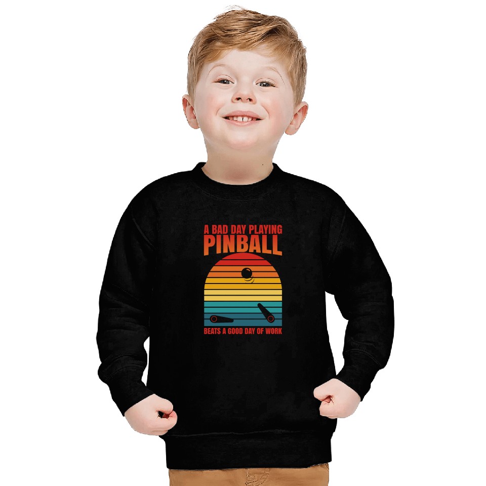 Retro Pinball Beats Work Arcade Machine Sweatshirts