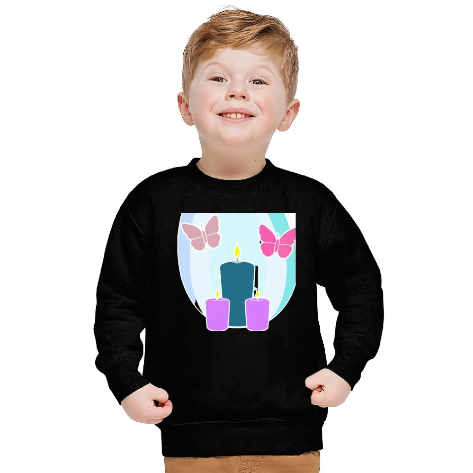 colored candles Sweatshirts