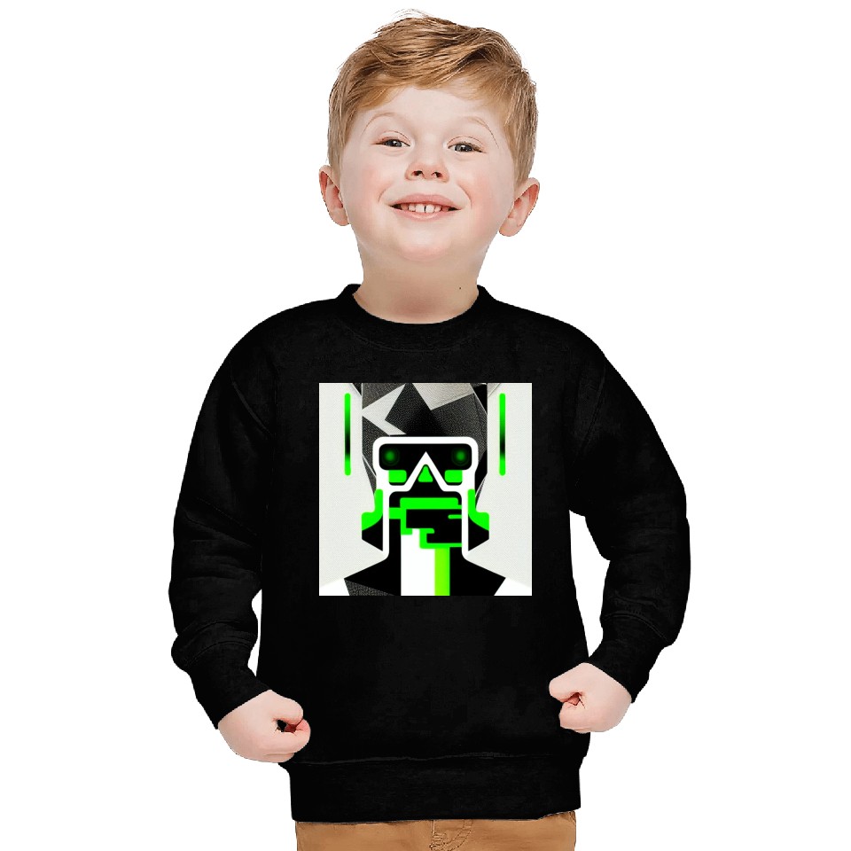 Cyberpunk Inspired Green Theme KeyLead Sweatshirts