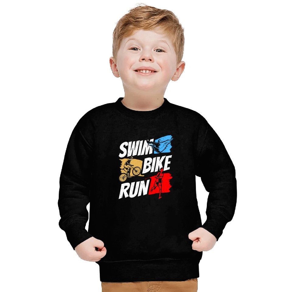Swim Bike Run Triathlete Triathlon Triathlons Sweatshirts