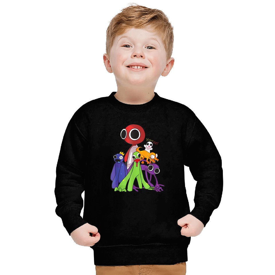 Rainbow Friends blue red orange green Sweatshirts