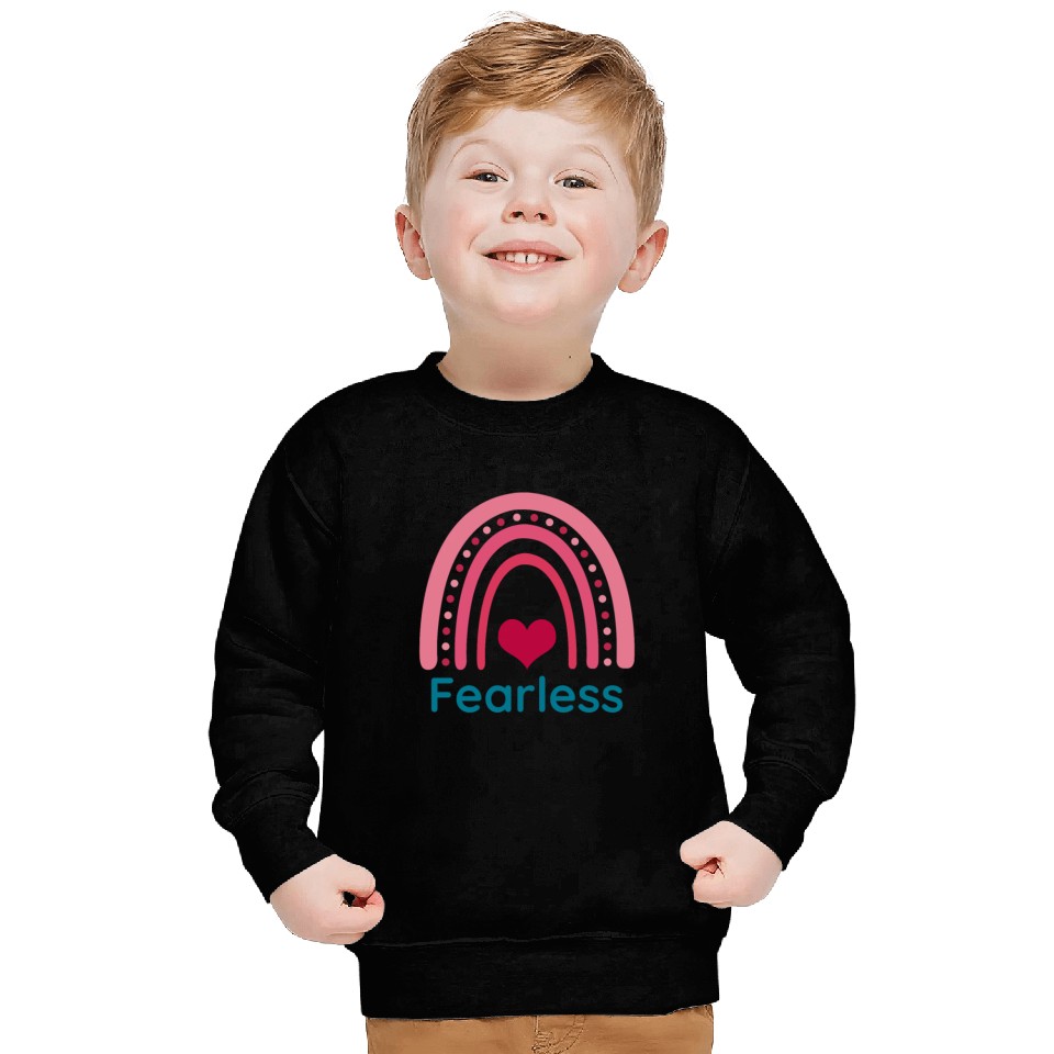 Fearless Viva Magenta Boho Rainbow Sweatshirts