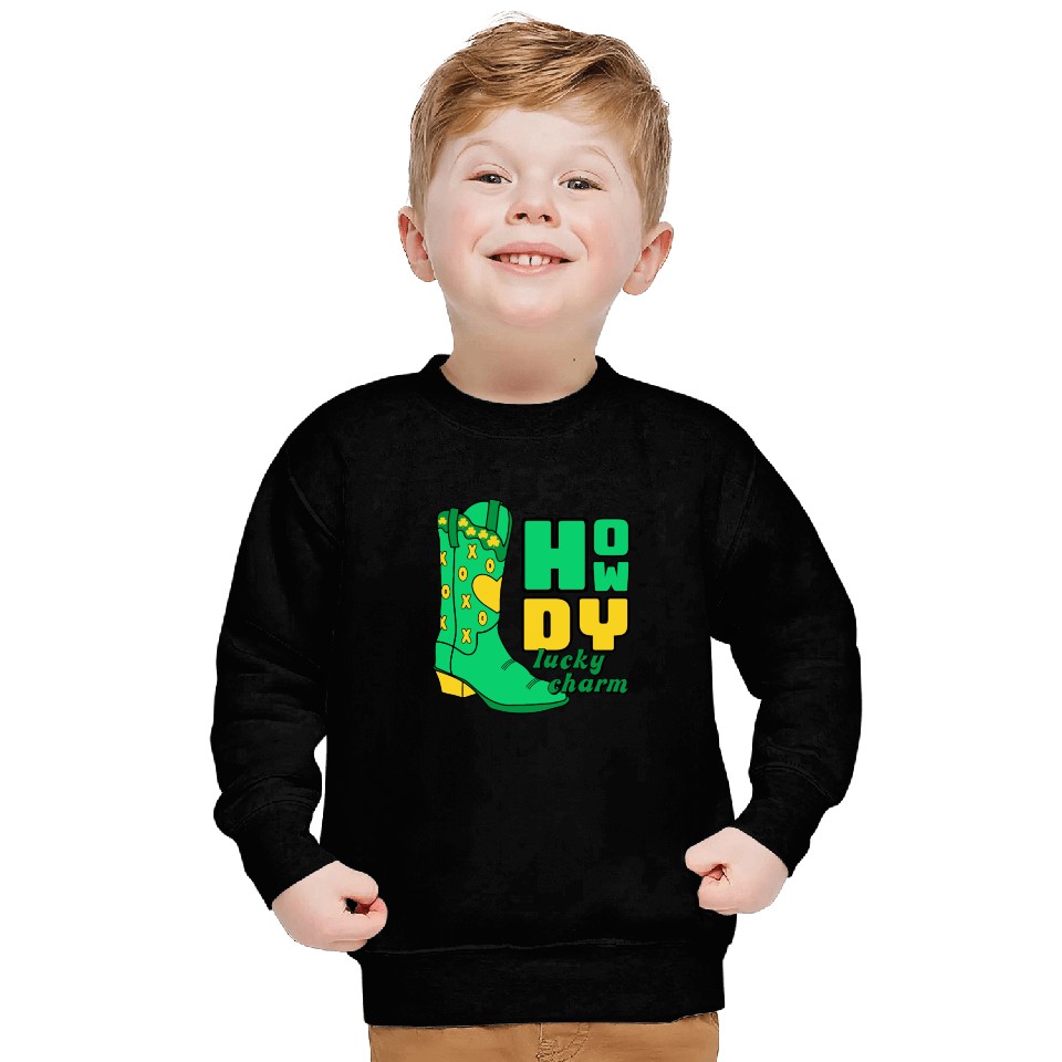 Howdy Lucky Charm St Patrick Day Apparel Sweatshirts