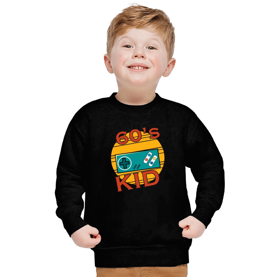 Gamer Kid Retro 60s 1960s Sweatshirts