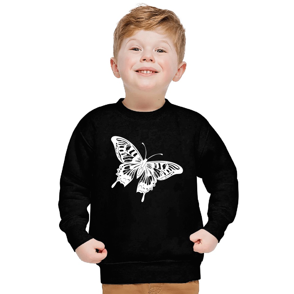 Elegant Vintage Tattoo Butterfly Sweatshirts