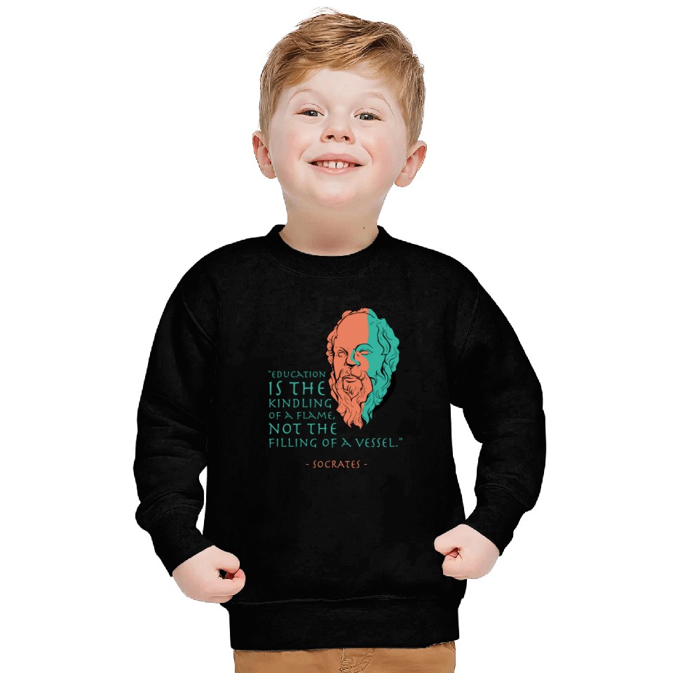 Socrates Stoic Philosophy Quote Sweatshirts