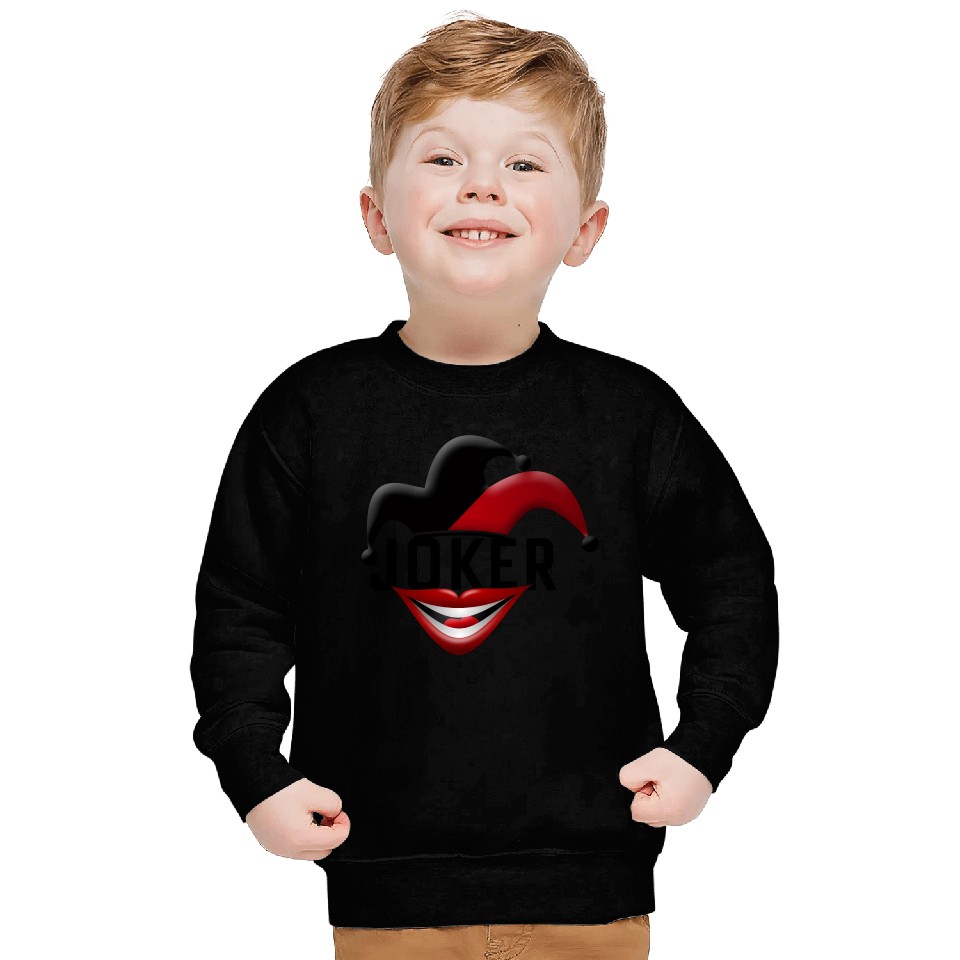 Joker in Red and Black Sweatshirts