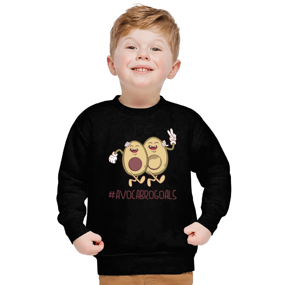 Sibling Big Brother Avocado Goals Hilarious Puns Sweatshirts