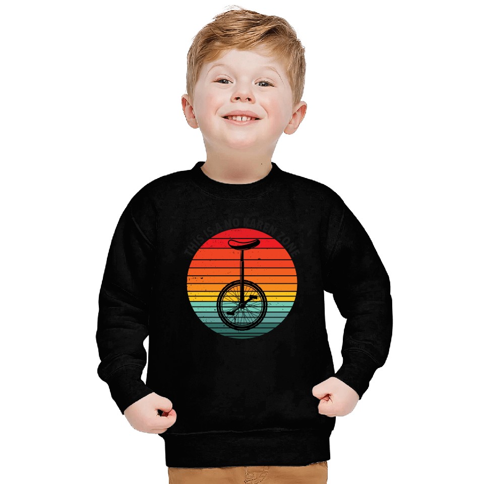 This is a no karen zone black text Sweatshirts