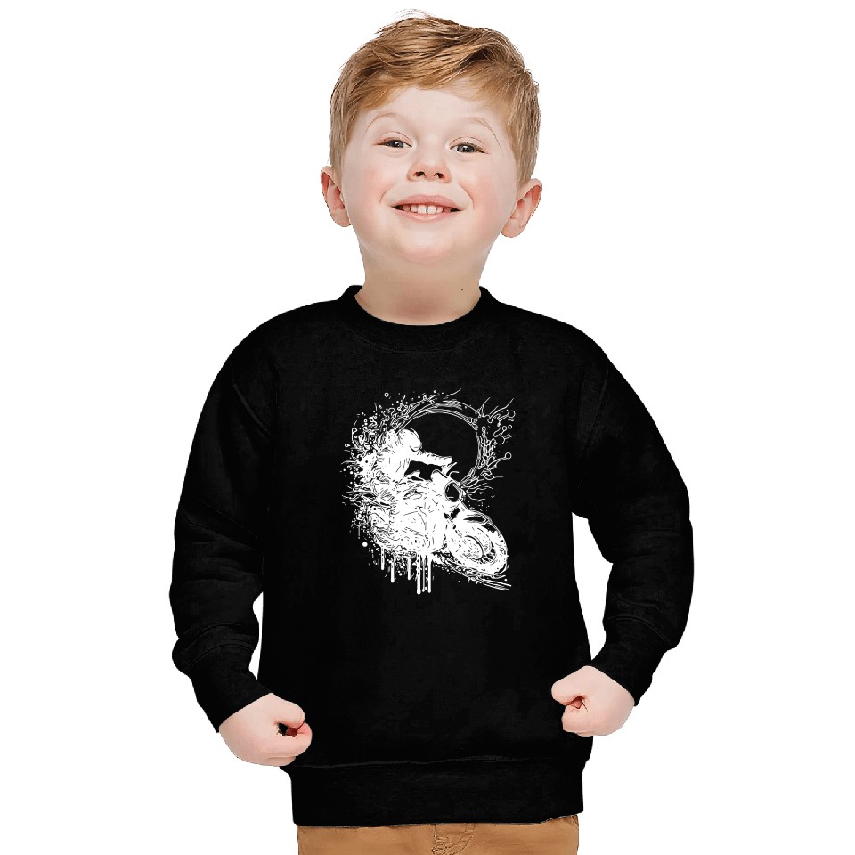 Motorcycle Racing Splash Jump Style Sweatshirts