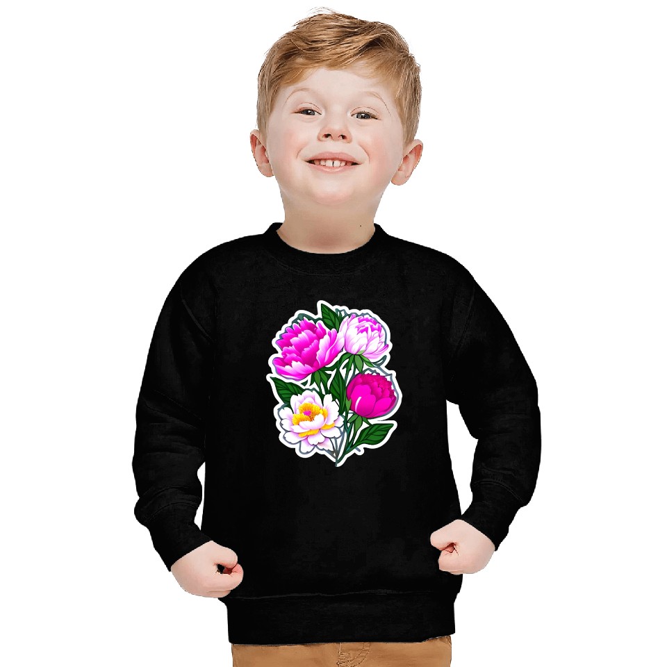 Peony Flower Art Sweatshirts