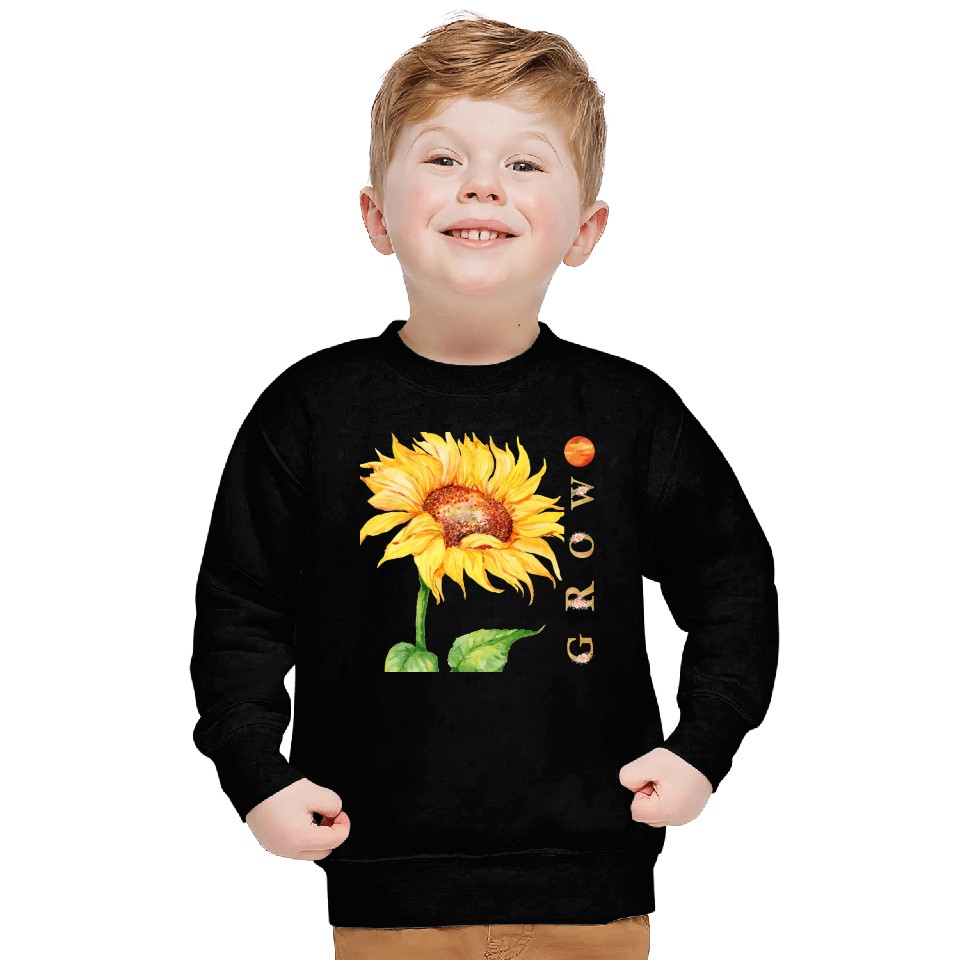 Natural Growth of Sunflower Lovers, Summer Spring Sweatshirts