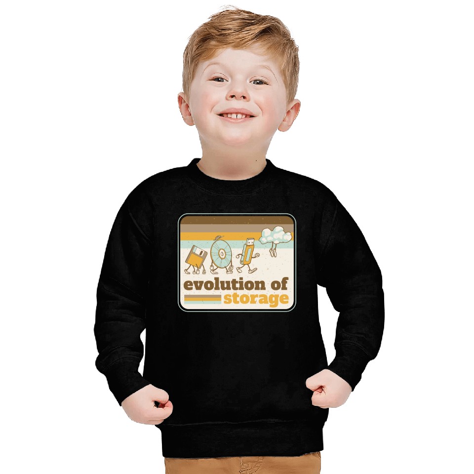 Computer storage evolution Sweatshirts