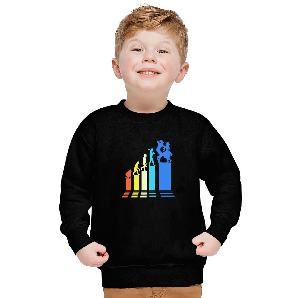 Square Dancer Evolution Retro Style Square Dancing Sweatshirts