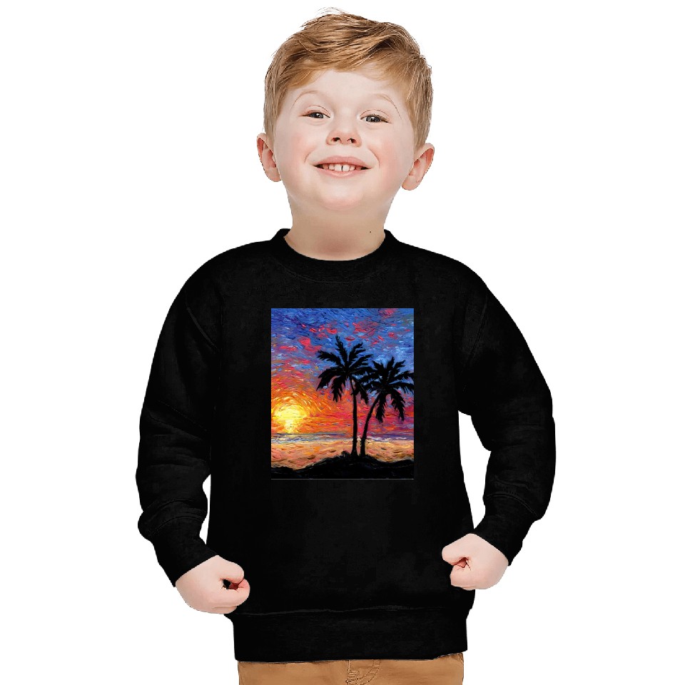 Paradise at Dusk nature Sweatshirts