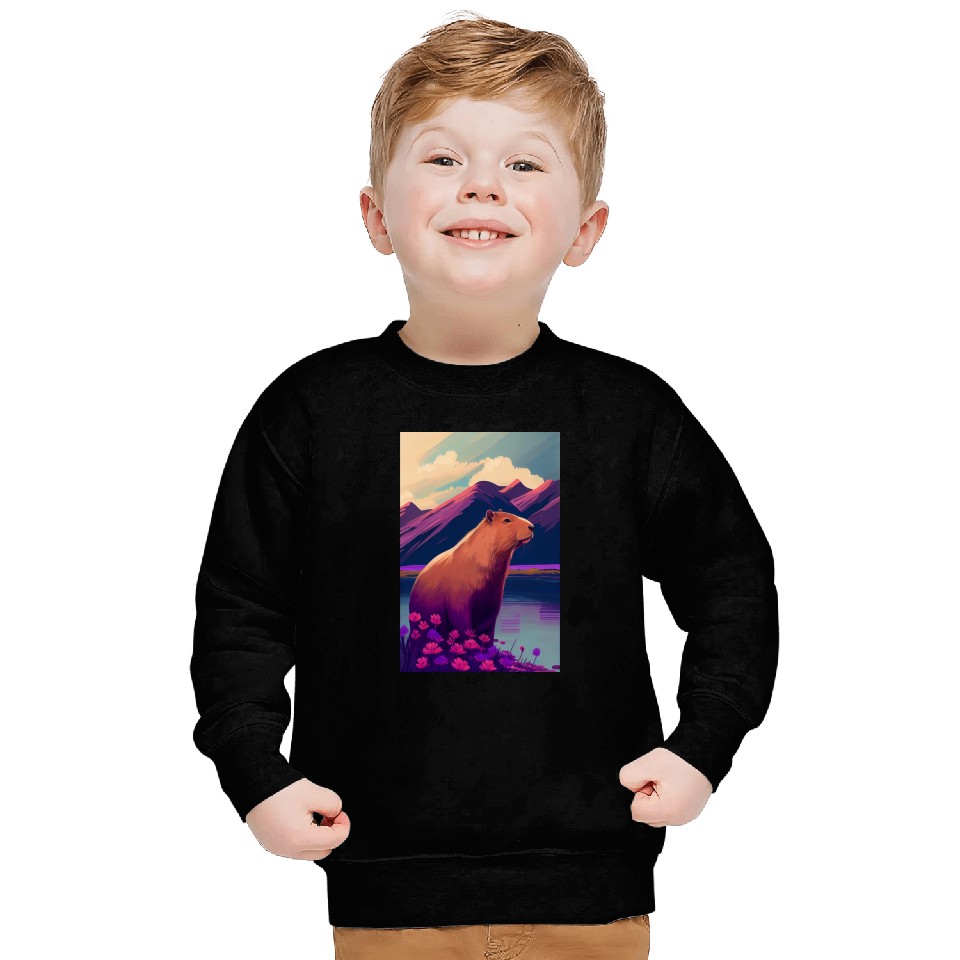 Capybara Nature Capibara Sweatshirts