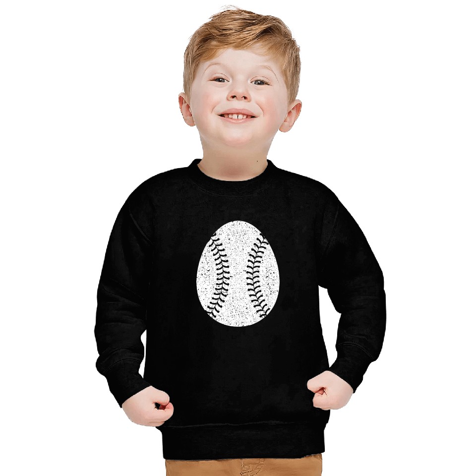 Baseball Happy Easter Egg Hunting Cute Sport Lover Sweatshirts