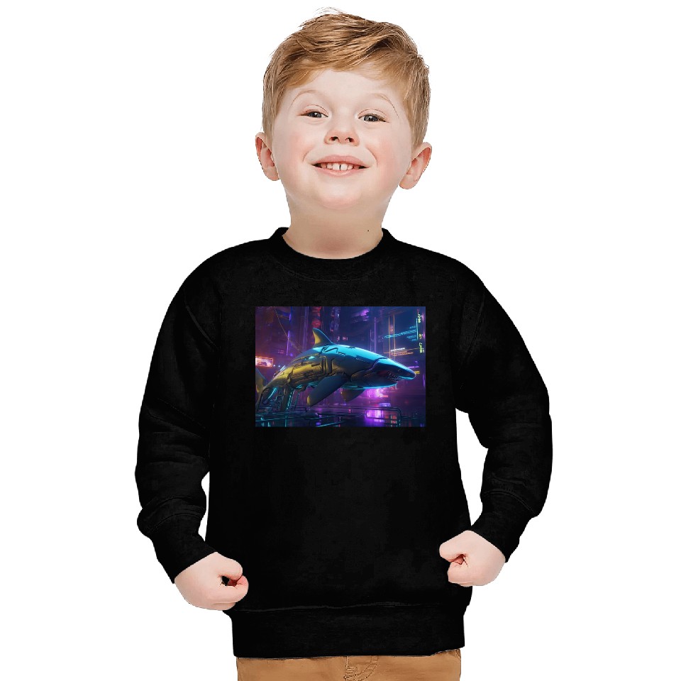 Cybernetic Ocean Warrior Sweatshirts