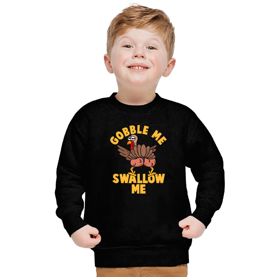 Twerking Turkey Gobble Me Swallow Me Thanksgiving Sweatshirts