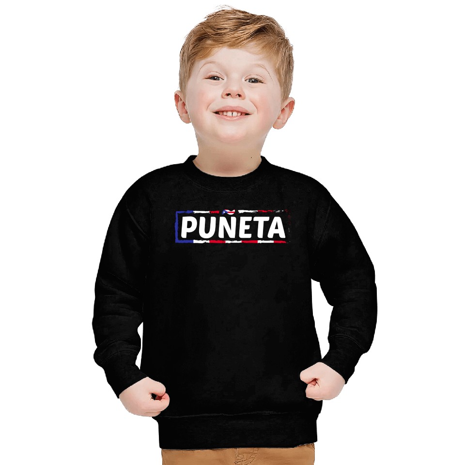 Patriotic Puerto Rico Puneta Flag Sweatshirts