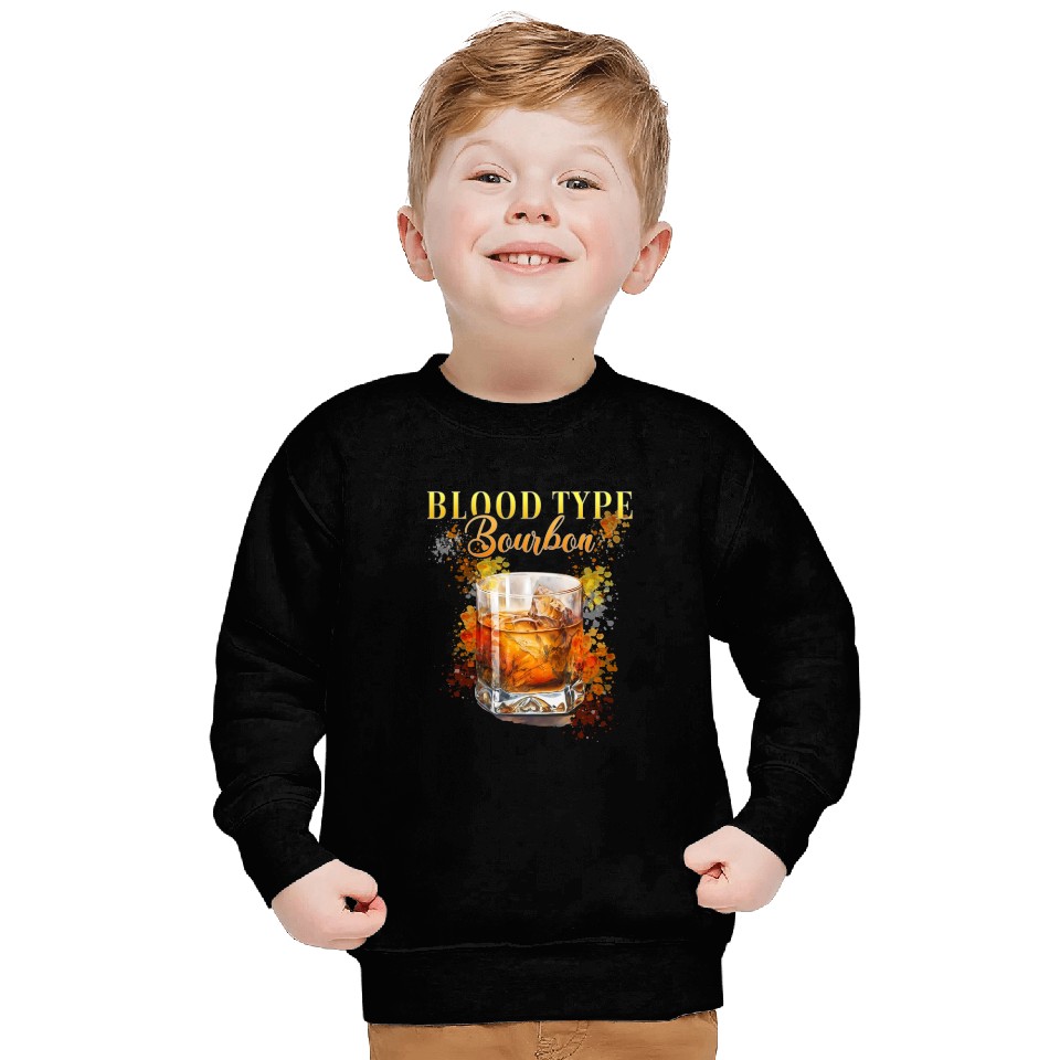 Blood Type Bourbon Cocktail Bartender Sweatshirts