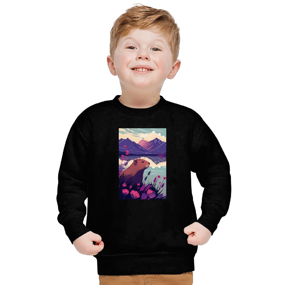 Capybara Nature Capibara Sweatshirts