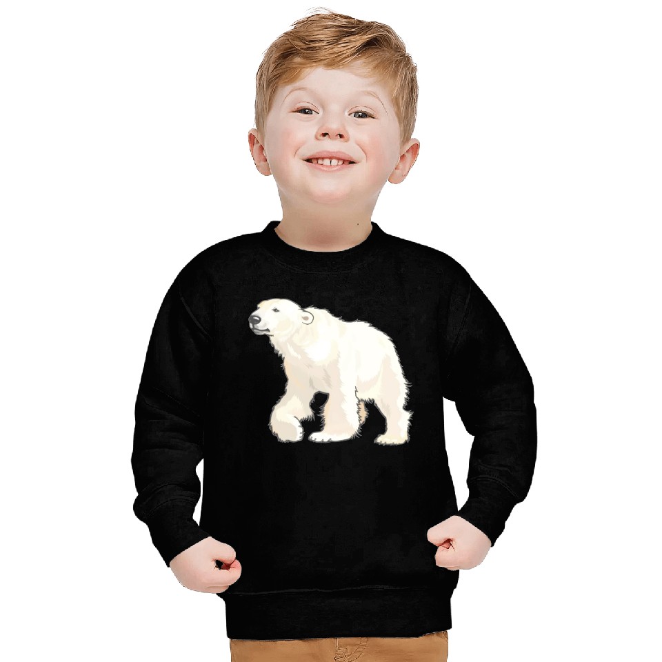 Polar Bear Arctic Animal Realistic Sweatshirts