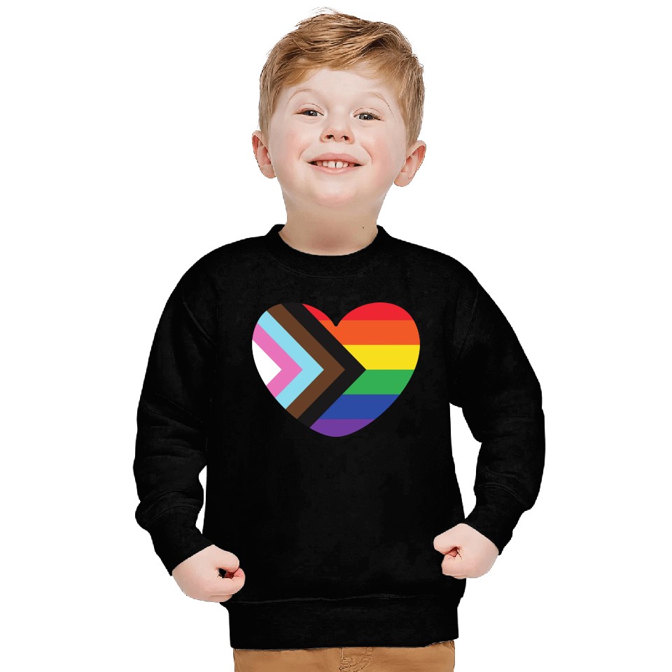 Pride Rainbow Heart Sweatshirts