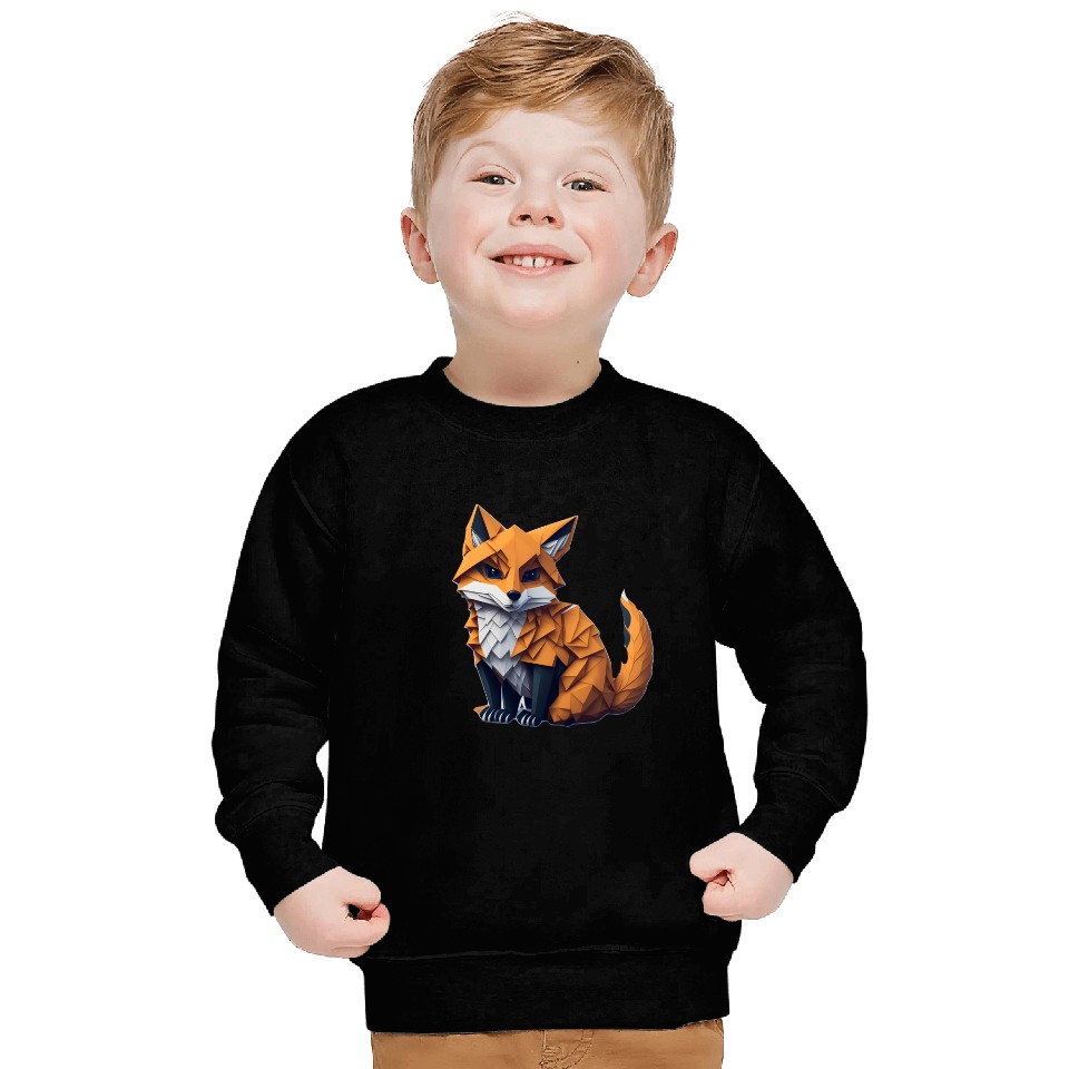 Tangram Fox Sweatshirts