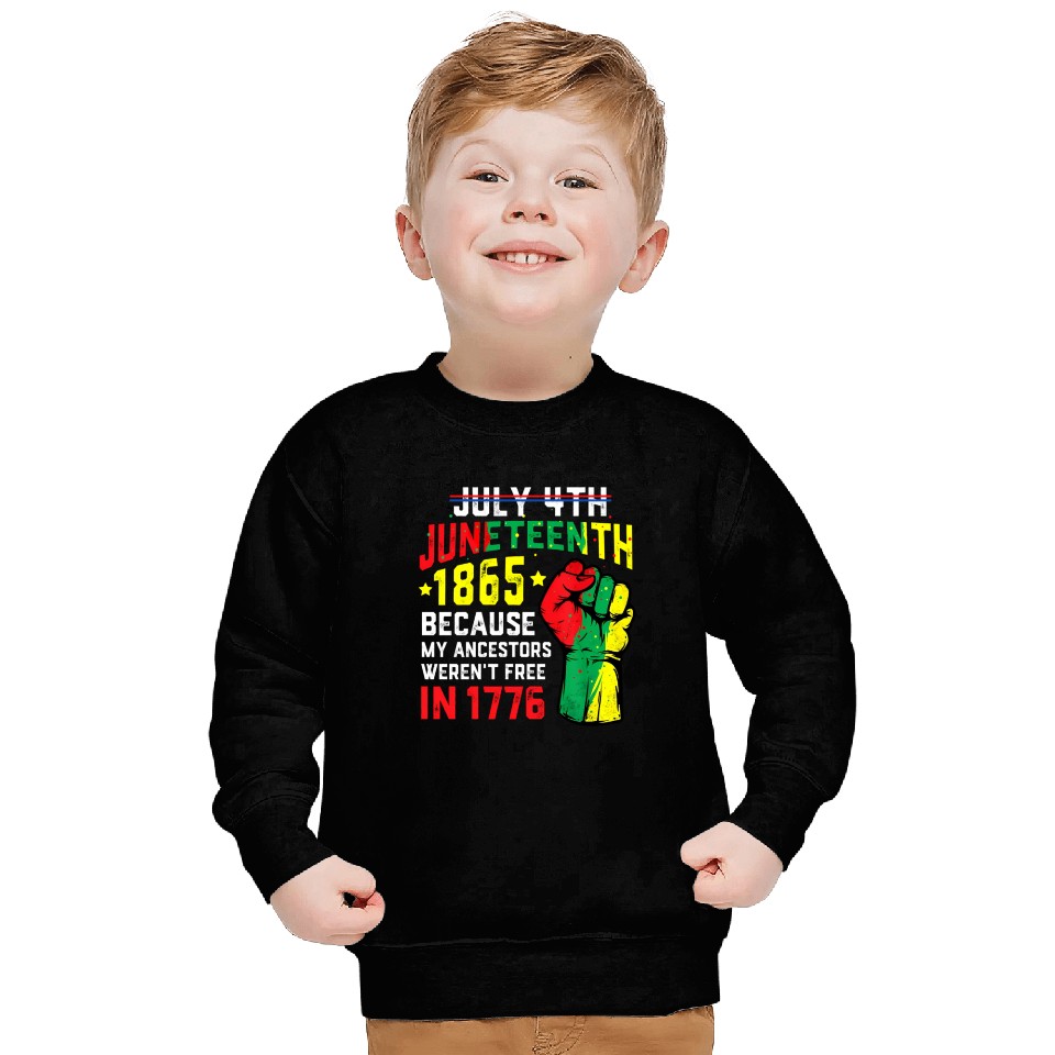 July 4Th Juneteenth 1865 African Melanin Black Pro Sweatshirts