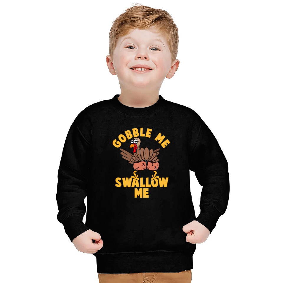 Twerking Turkey Gobble Me Swallow Me Thanksgiving Sweatshirts
