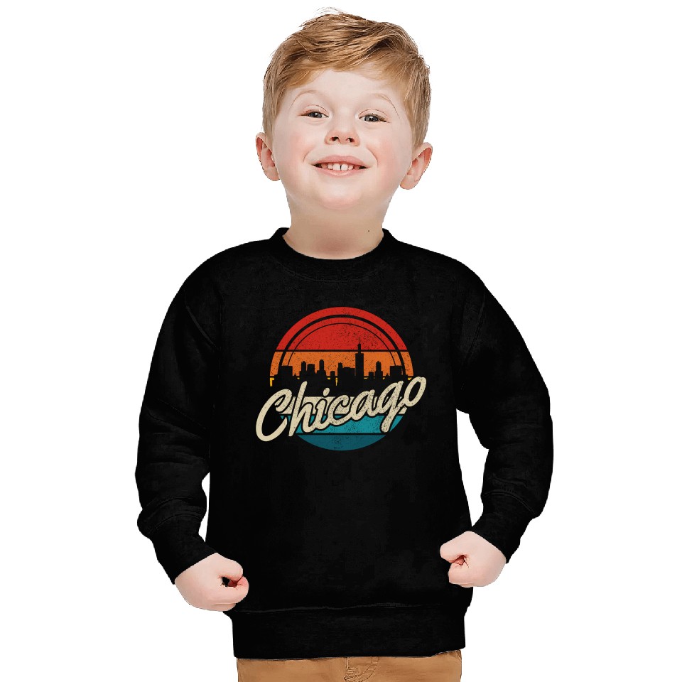 Chicago Skyline Illinois Pride Sweatshirts