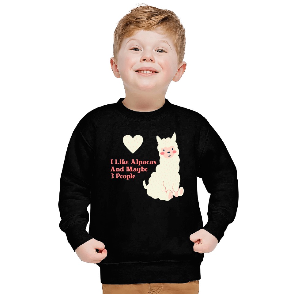 Alpaca Lover cute blue Sweatshirts
