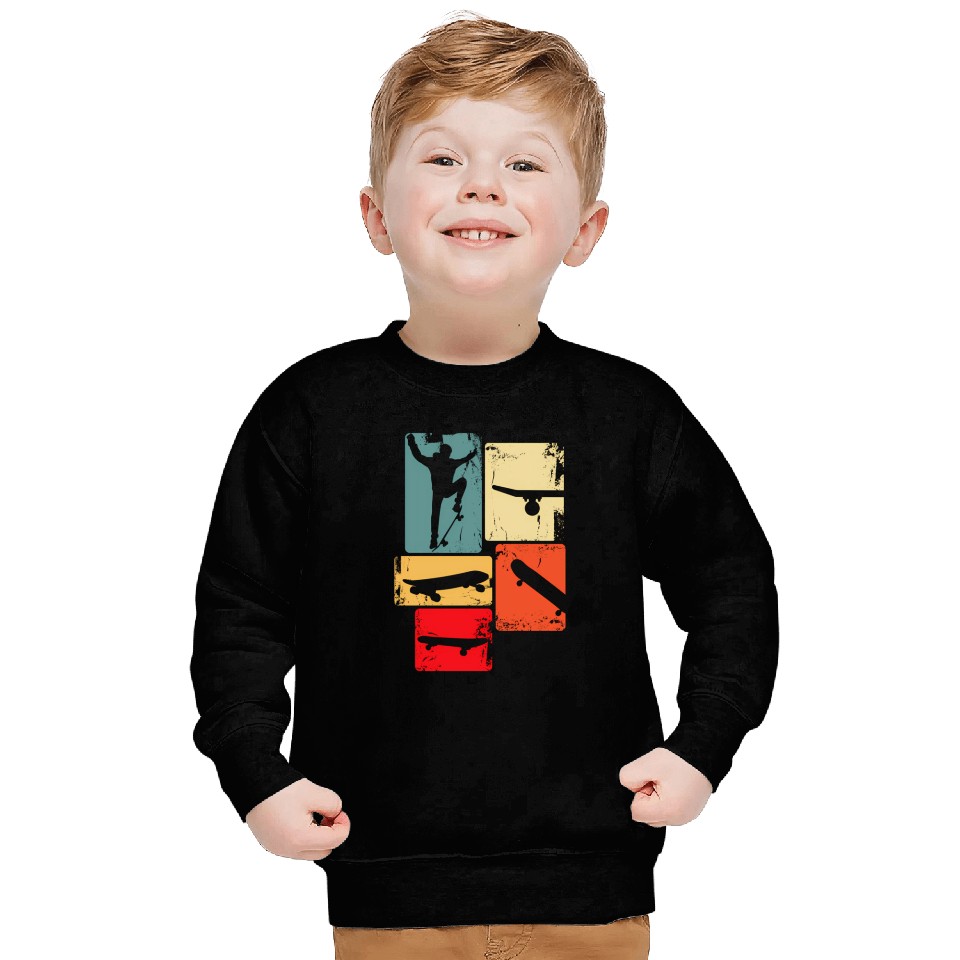 Skater Skateboarder Skateboard For Youth Sweatshirts