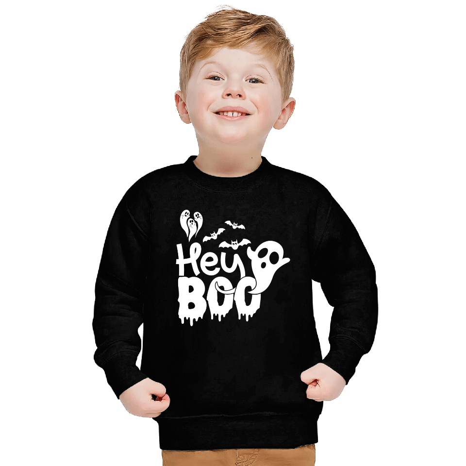 Hey Booo Spooky Ghost Sweatshirts