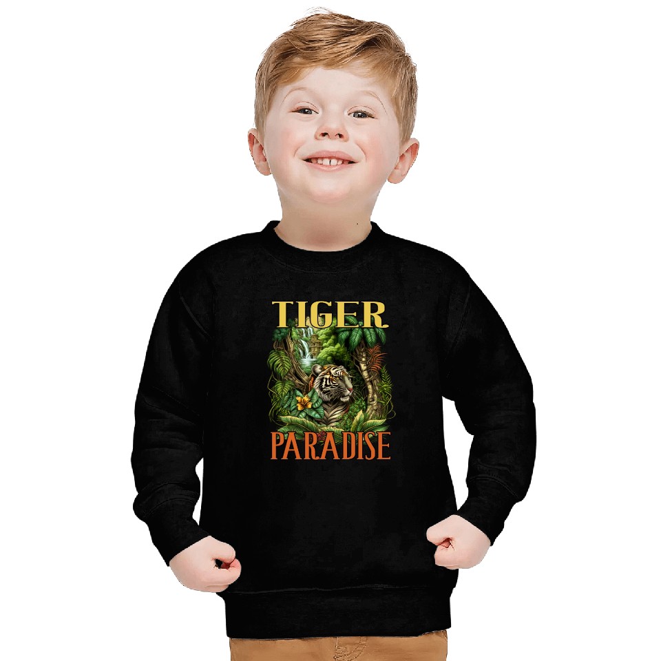 Tiger Paradise Jungle for a Tiger lovers Sweatshirts