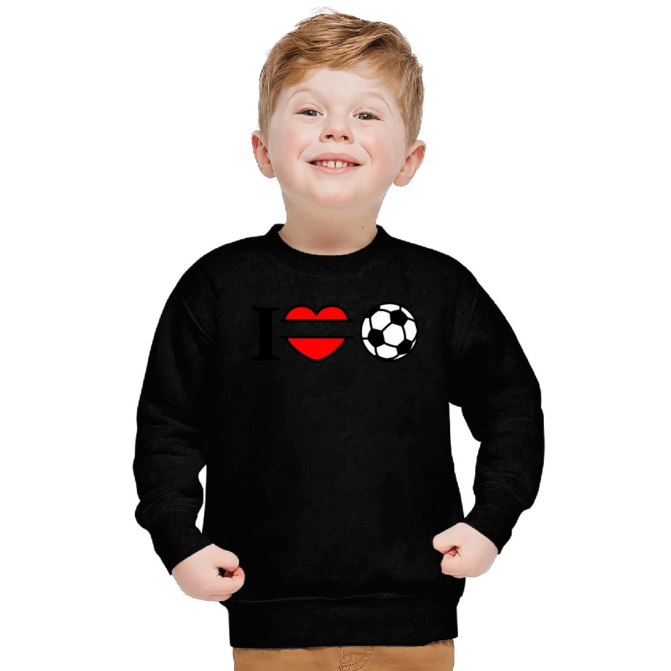Monogram logo soccer heart Sweatshirts