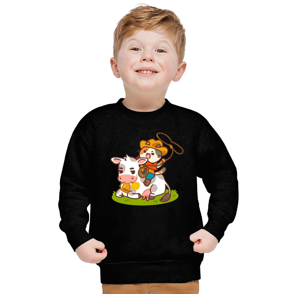 Meow Dy Yeehaw Cowboy Cat Sweatshirts