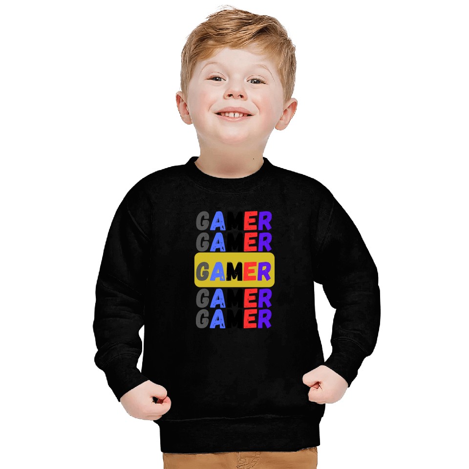 Distressed Retro Gamer Sweatshirts
