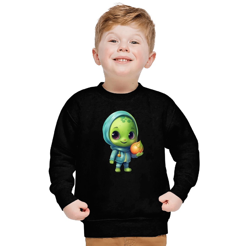 Sweet Alien Onion: Veggie Enchantment Sweatshirts
