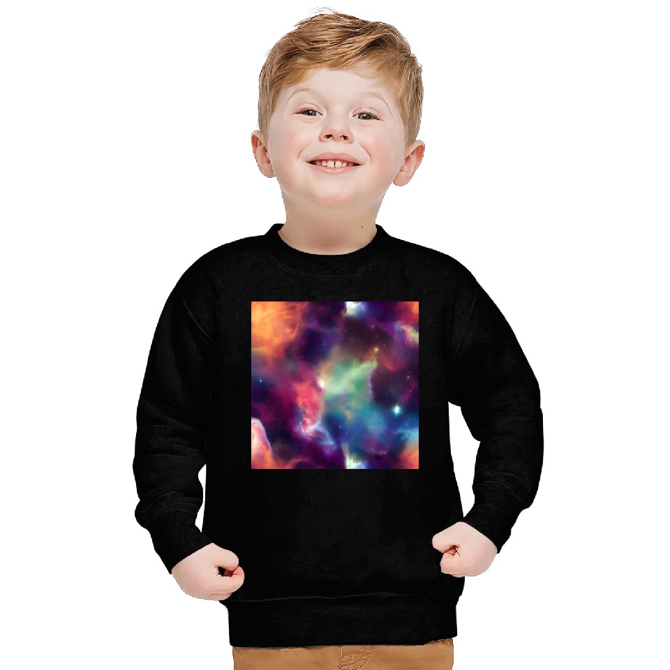 Galaxy nebula abstract design Sweatshirts